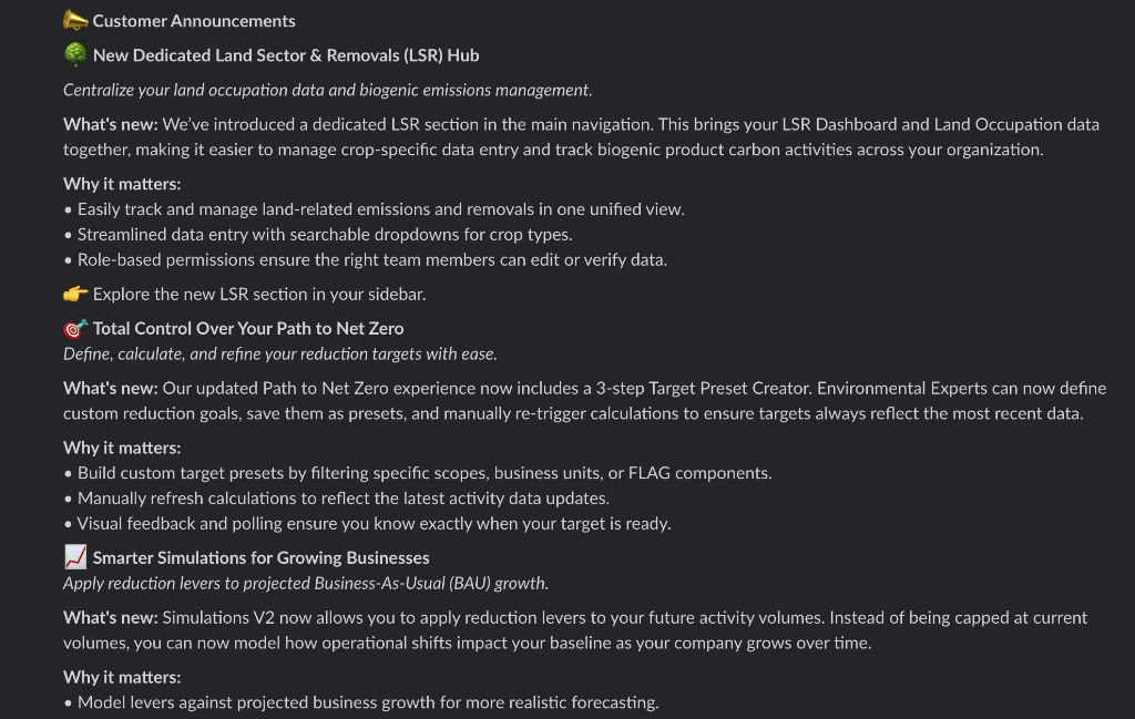 Automated release notes announcements in Slack